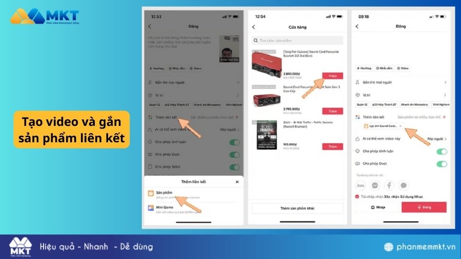 Tạo video ngắn liên kết sản phẩm Affiliate marketing trên TikTok