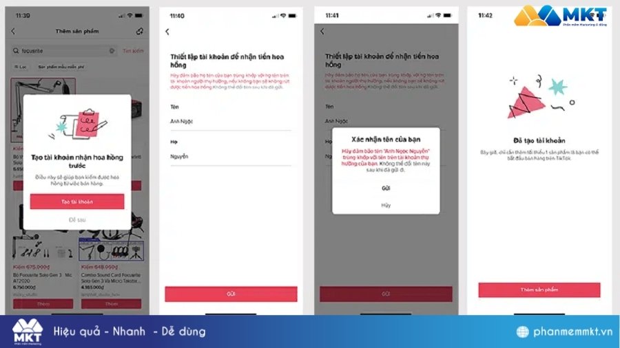 Tạo tài khoản nhận hoa hồng Affiliate marketing trên TikTok