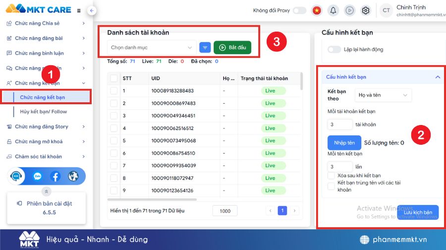 Tìm bạn Facebook qua sđt 