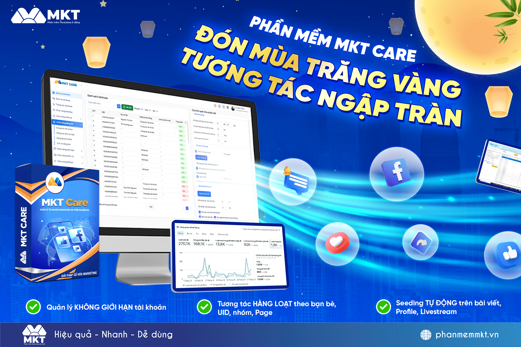 ĐÓN MÙA TRĂNG VÀNG - TƯƠNG TÁC NGẬP TRÀN
