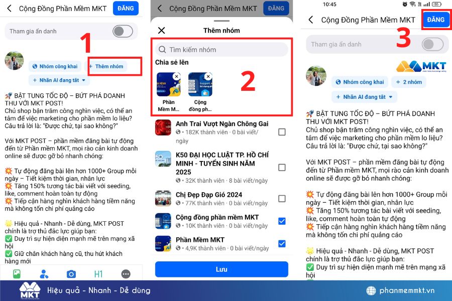 Cách đăng bài trên nhóm Facebook