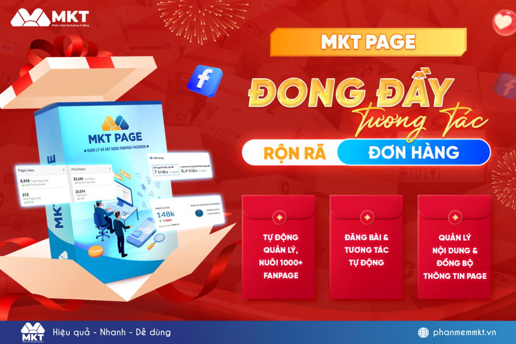 MKT Page - Đong đầy tương tác, rộn rã đơn hàng MKT Page - Đong đầy tương tác, rộn rã đơn hàng