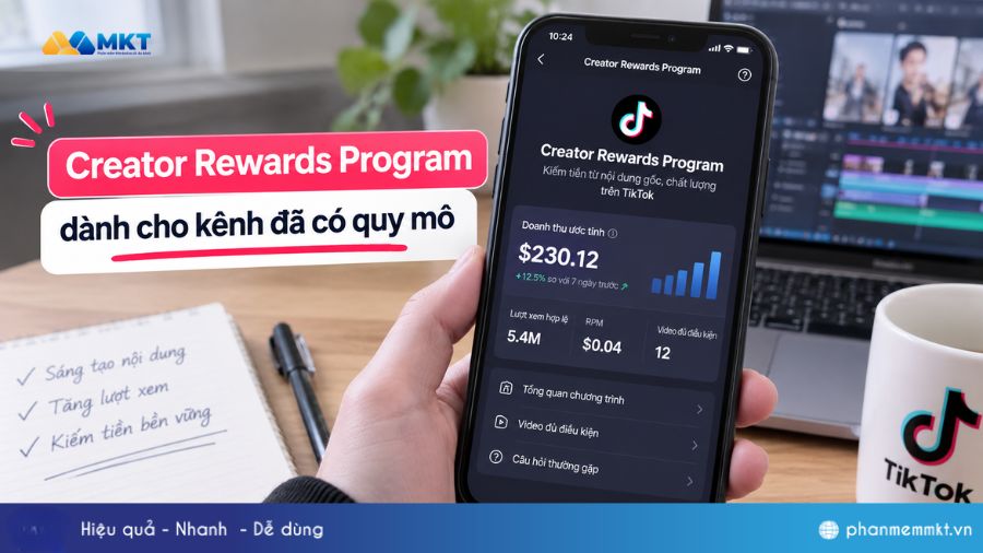 Giải đáp: Bao nhiêu follow thì được kiếm tiền trên Tiktok? 4 Creator Rewards Program dành cho kênh đã có quy mô