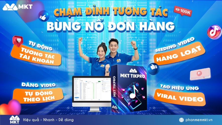 12 cách tăng tym TikTok miễn phí, hiệu quả giúp kênh viral 7 MKT TikPro - Phần mềm hỗ trợ tăng tym TikTok hiệu quả