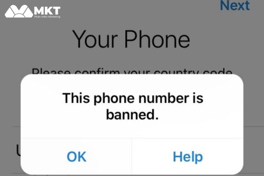 số điện thoại Telegram bị banned