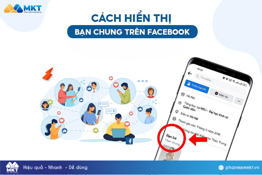 Cách hiển thị bạn chung trên Facebook