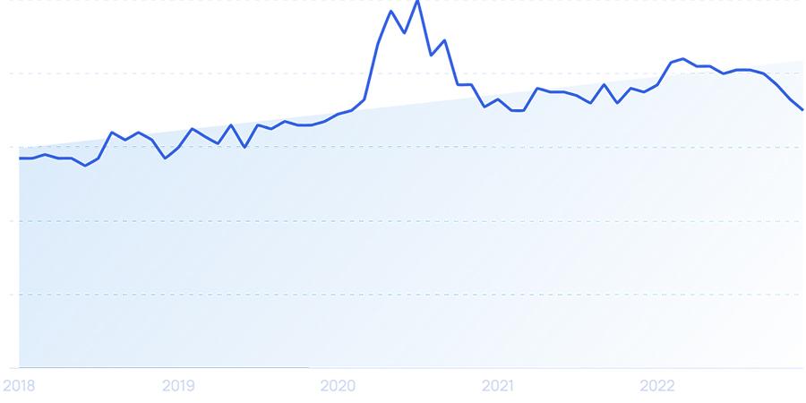Lưu lượng tìm kiếm cho "Thương mại điện tử" đã chững lại nhưng vẫn tăng gần 22%