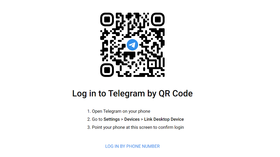đăng nhập telegram