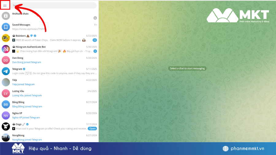Cách tạo Group Telegram