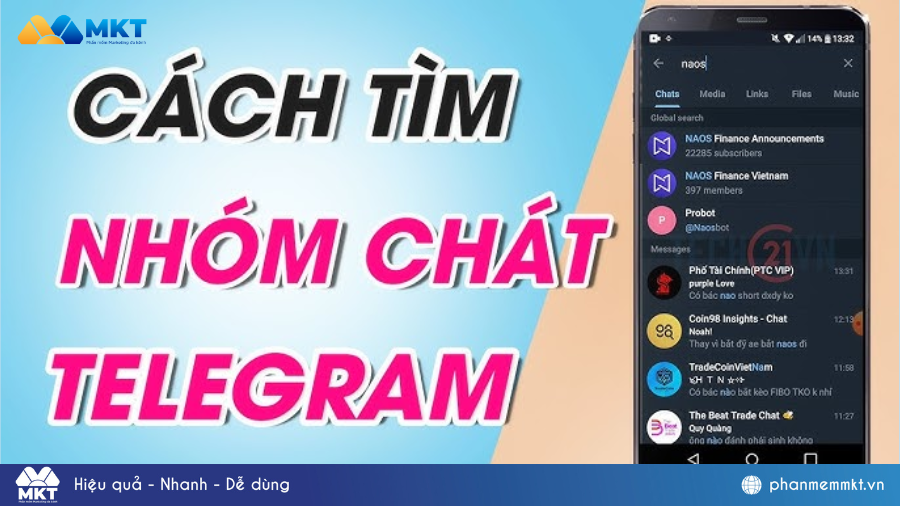 Cách tìm nhóm trên Telegram