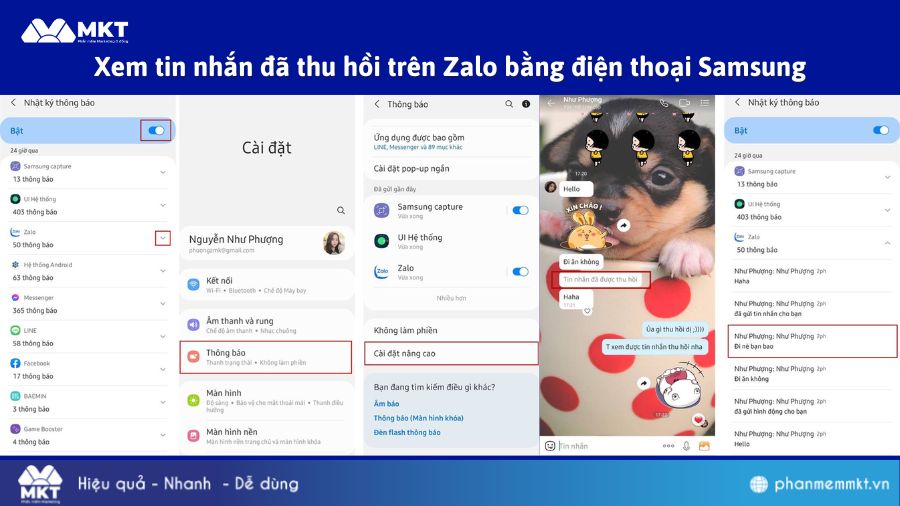 Cách để xem tin nhắn đã thu hồi trên điện thoại Samsung