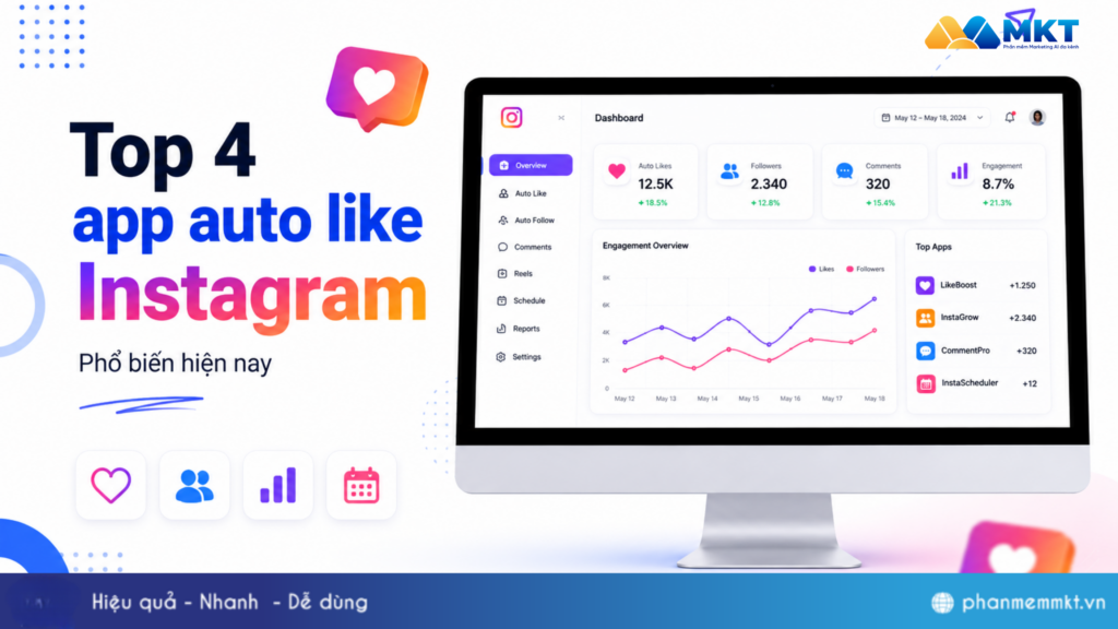 Top 4 app auto like Instagram miễn phí phổ biến hiện nay 1 Top phần mềm auto like Instagram free hiệu quả
