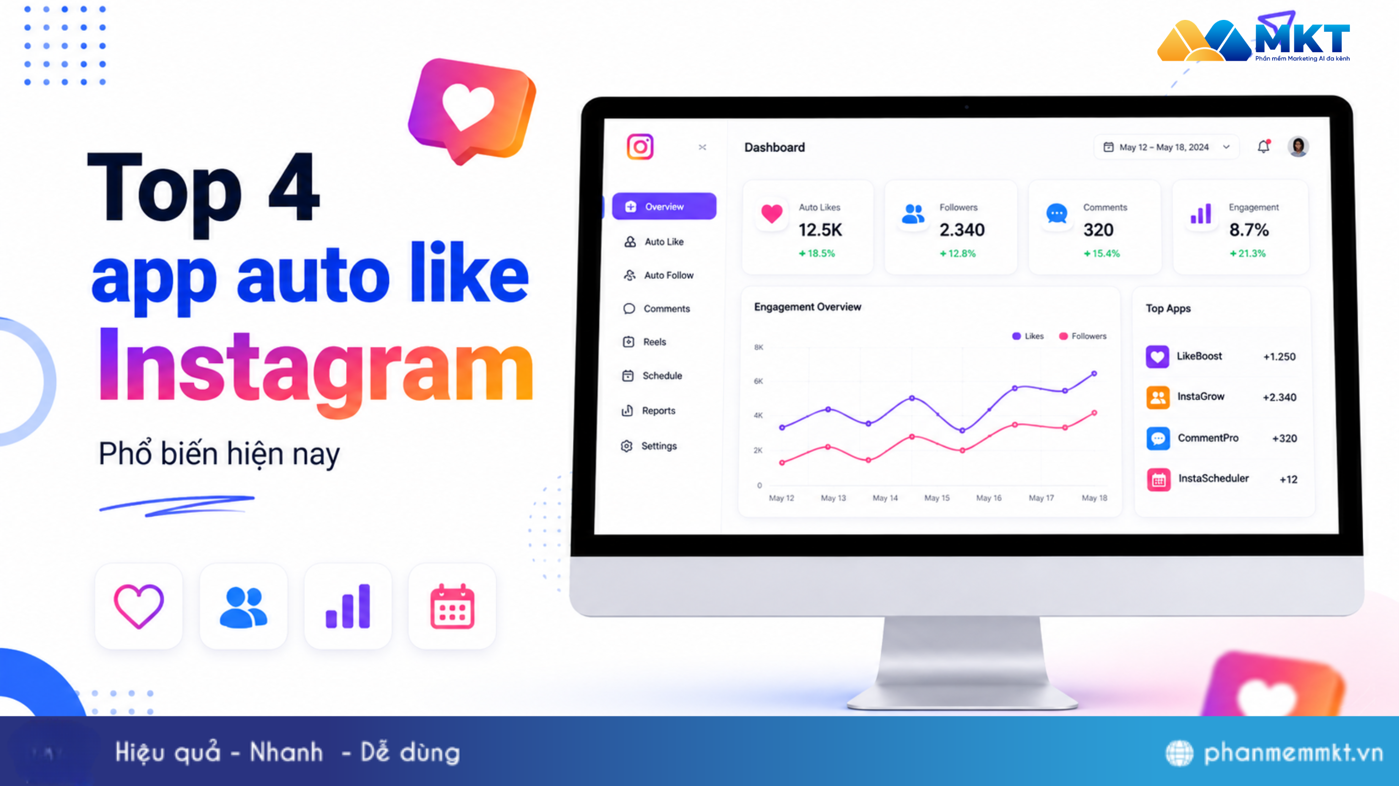 al post 254 Top phần mềm auto like Instagram free hiệu quả