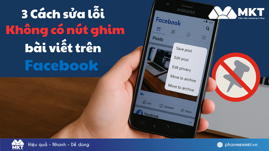Cách sửa lỗi không ghim được bài viết trên Facebook