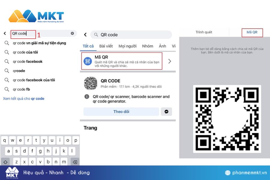 Cách lấy mã QR Facebook trên điện thoại