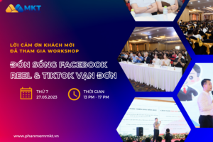 workshop đón sóng facebook reel & tiktok