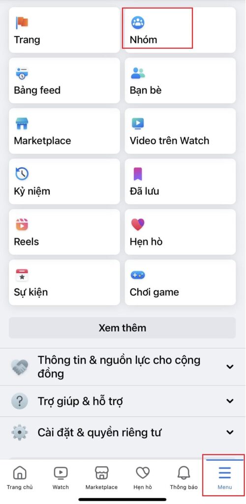 cách xem nhóm đã tham gia trên facebook