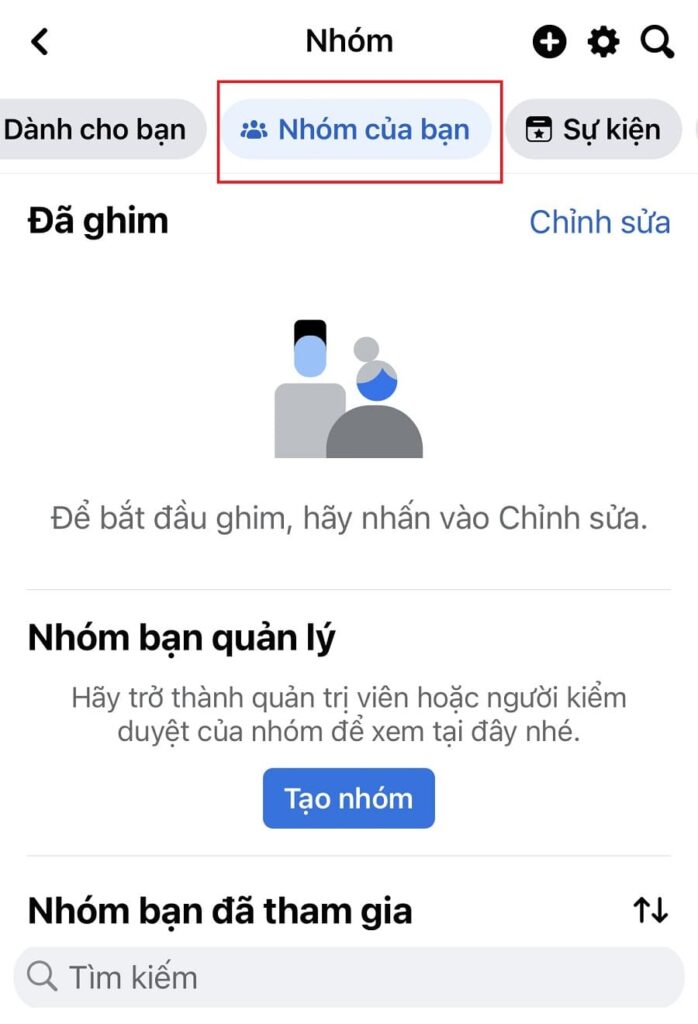 cách xem nhóm đã tham gia trên facebook