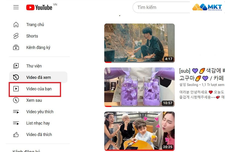 tạo danh sách phát youtube