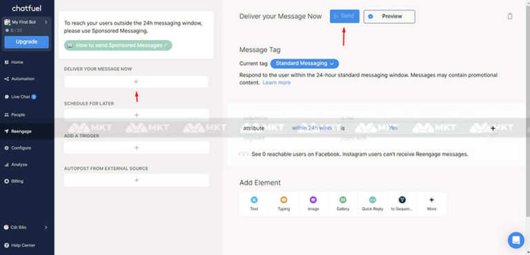 Interface Chatfuel Chatfuel là gì? Cách tạo và sử dụng Chatfuel chi tiết A-Z