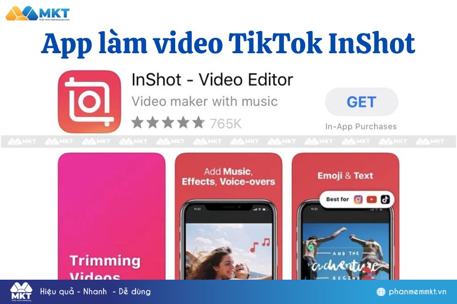 App làm video TikTok InShot