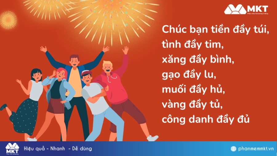 Thơ chúc Tết hài hước, hóm hỉnh cho bạn bè Thơ chúc Tết hài hước