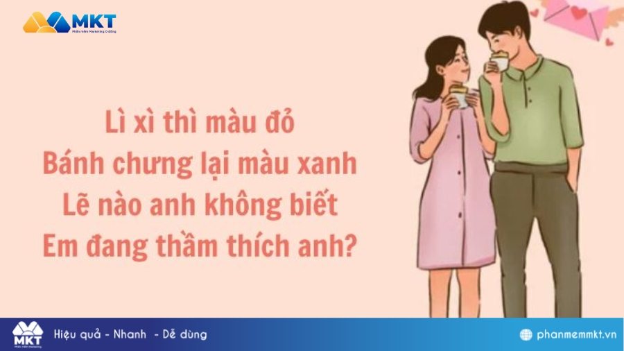 Câu thơ chúc Tết thả thính đầu năm Thơ chúc Tết hài hước