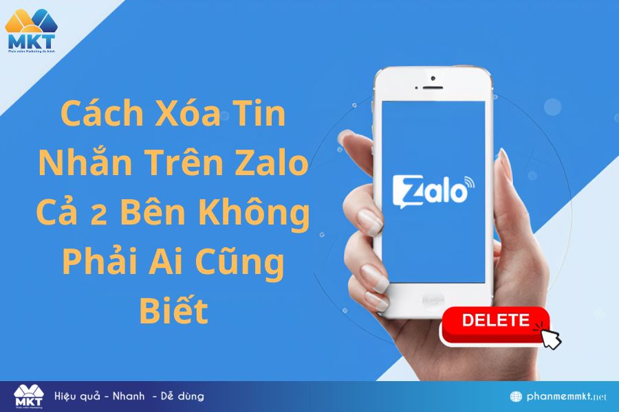 Cách xóa tin nhắn trên zalo cả 2 bên