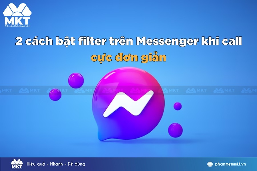 Cách bật filter trên Messenger khi call