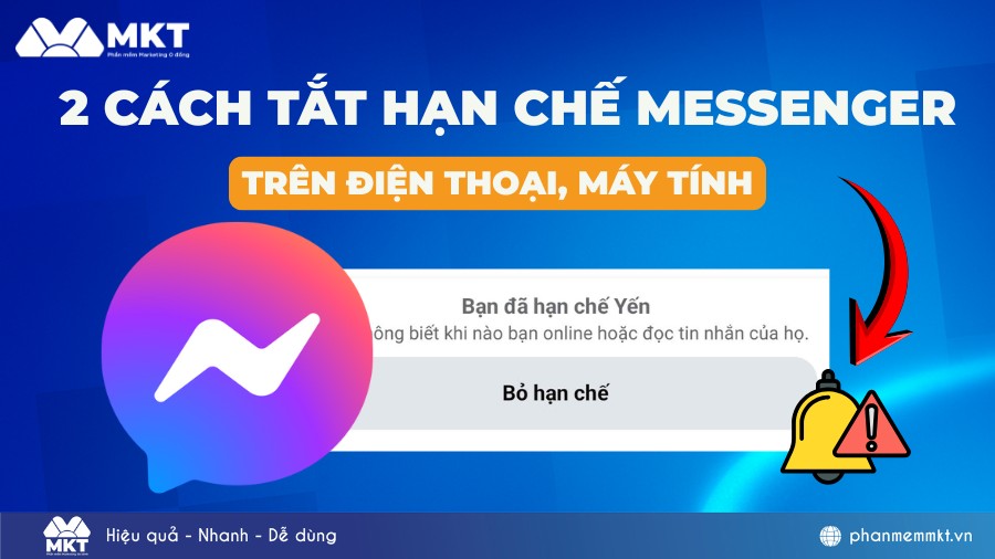 Cách tắt hạn chế trên messenger