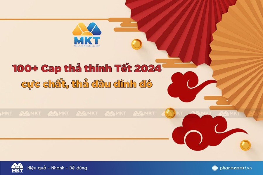 Cap thả thính Tết 2024 hay, hài hước, độc đáo