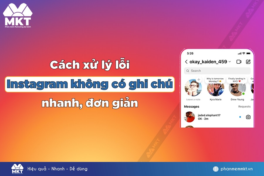 Tại sao Instagram không có ghi chú?