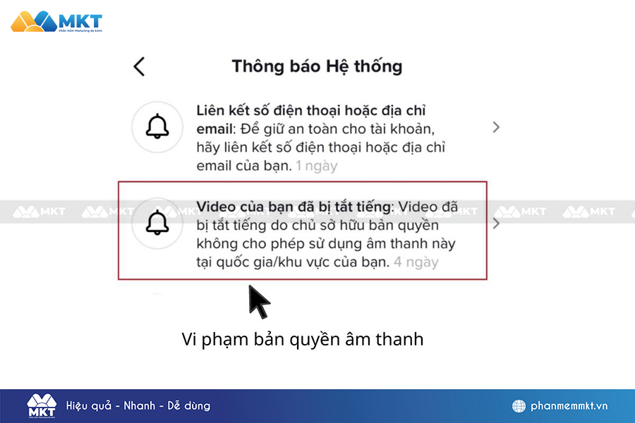 Video TikTok bị bóp tương tác vì vi phạm bản quyền hình ảnh, âm thanh