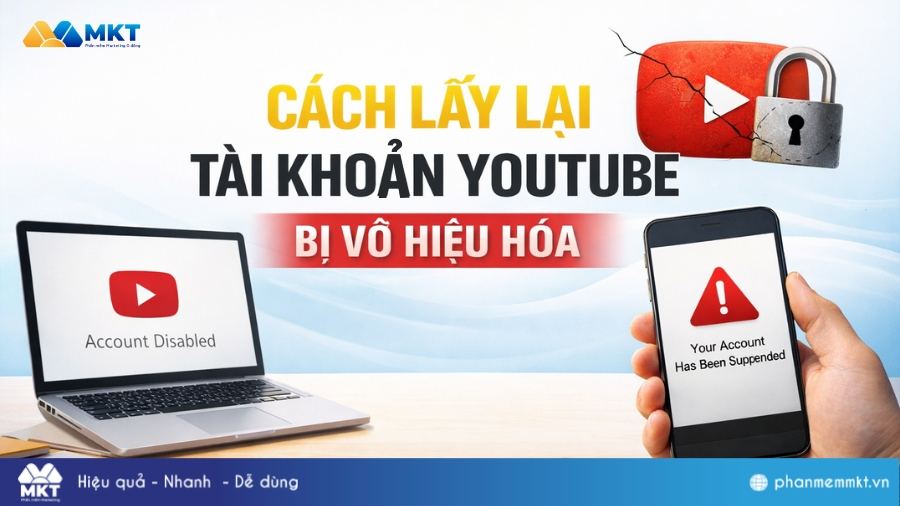 Cách lấy lại tài khoản YouTube bị vô hiệu hóa nhanh chóng 4 Cách lấy lại tài khoản YouTube bị vô hiệu hóa