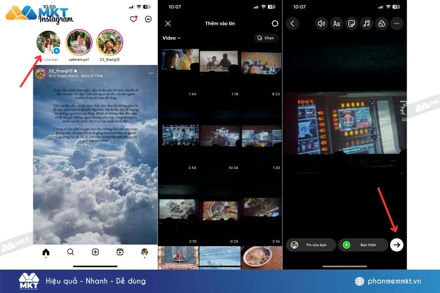 cách đăng story instagram dài 1 phút không bị cắt