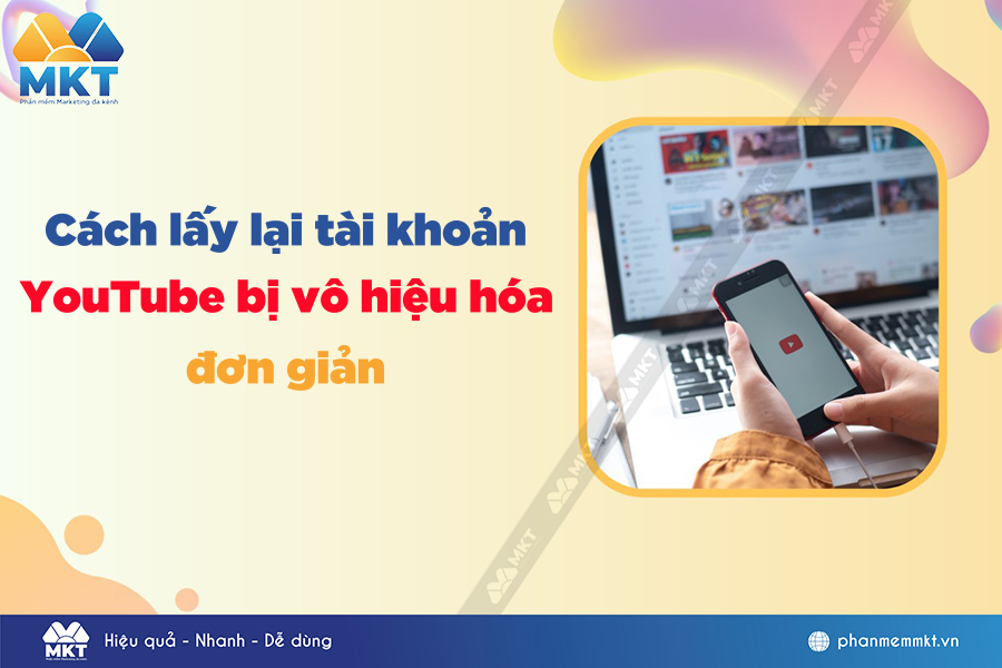 Cách lấy lại tài khoản YouTube bị vô hiệu hóa