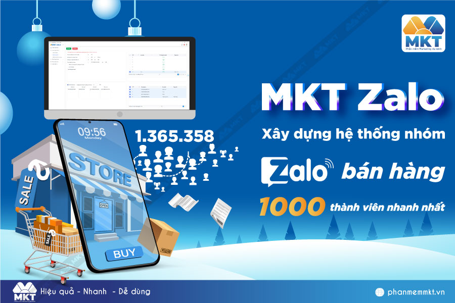 MKT Zalo - Xây dựng hệ thống nhóm Zalo bán hàng 1000 thành viên nhanh nhất