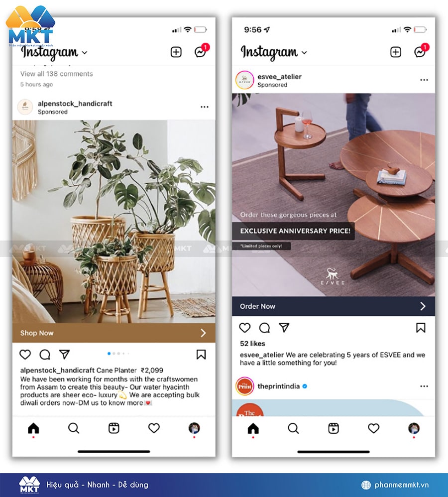 Sử dụng quảng cáo bám đuổi trên Instagram