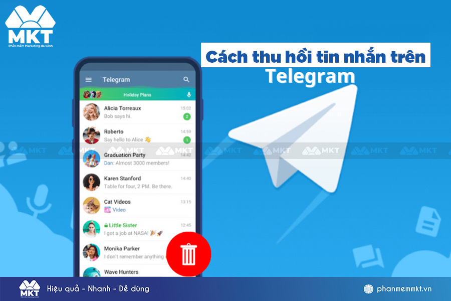 Cách thu hồi tin nhắn trên Telegram cực đơn giản
