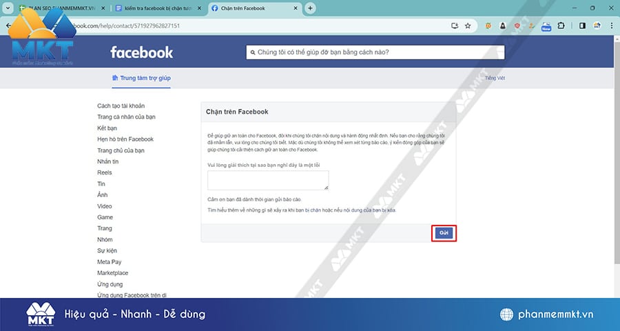 Cách kháng nghị Facebook bị chặn tương tác chi tiết