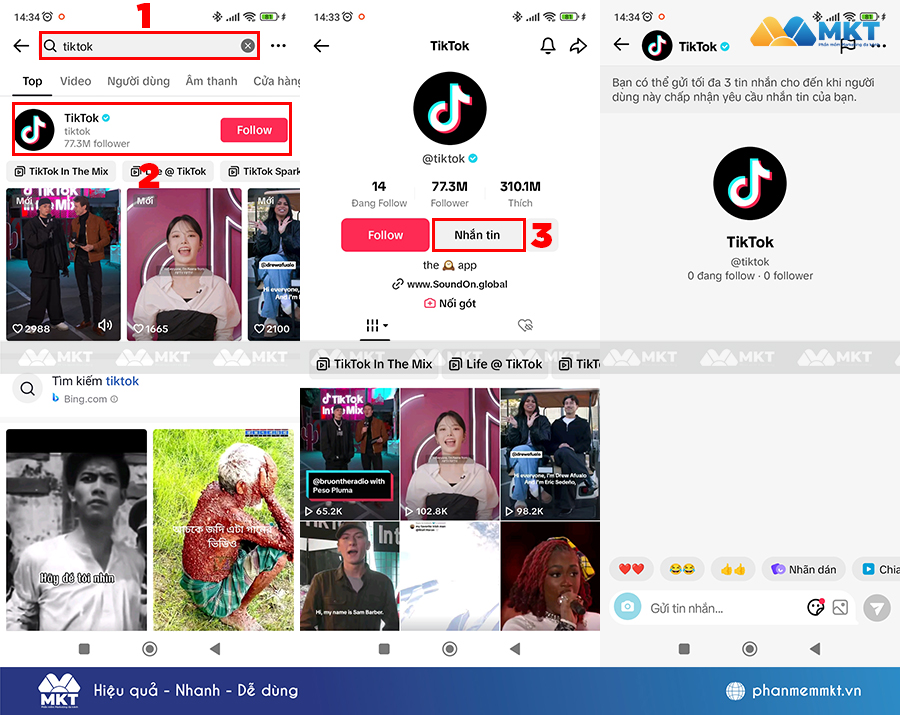 Liên hệ với đội ngũ hỗ trợ của TikTok