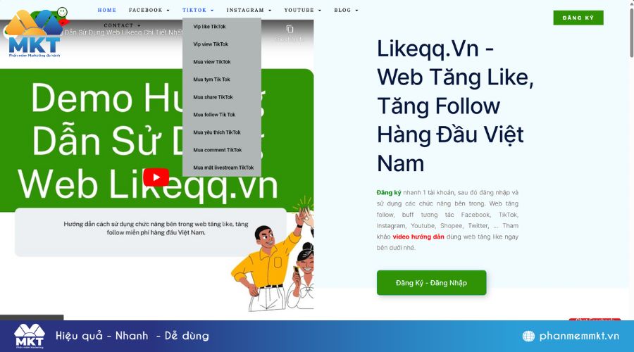 Web tăng follow TikTok tốt nhất hiện nay - Likeqq.vn