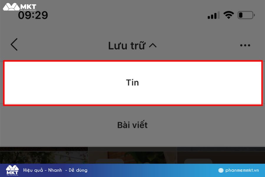 Cách xem kho lưu trữ tin trên Instagram điện thoại