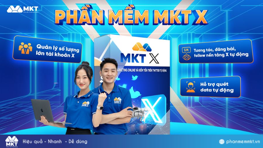 Phần mềm quản lý tài khoản MKT X Phần mềm MKT X