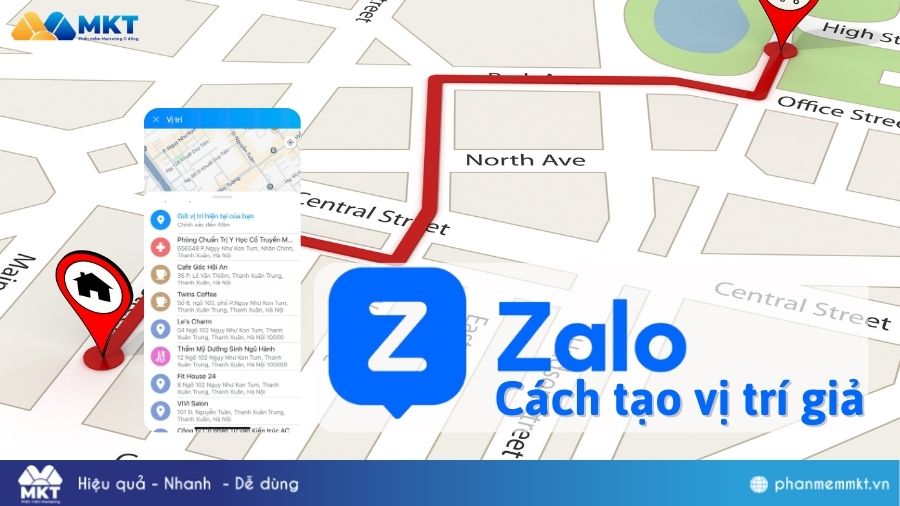 Cách tạo vị trí giả trên Zalo