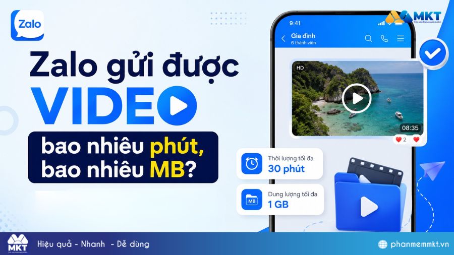 Zalo gửi được video bao nhiêu phút, bao nhiêu MB? 2 Zalo gửi được video bao nhiêu phút?