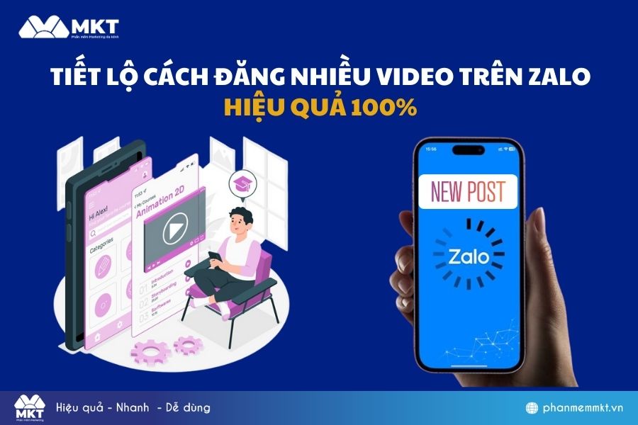 cách đăng nhiều video trên Zalo