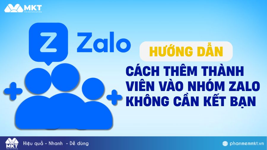 Cách thêm thành viên vào nhóm Zalo
