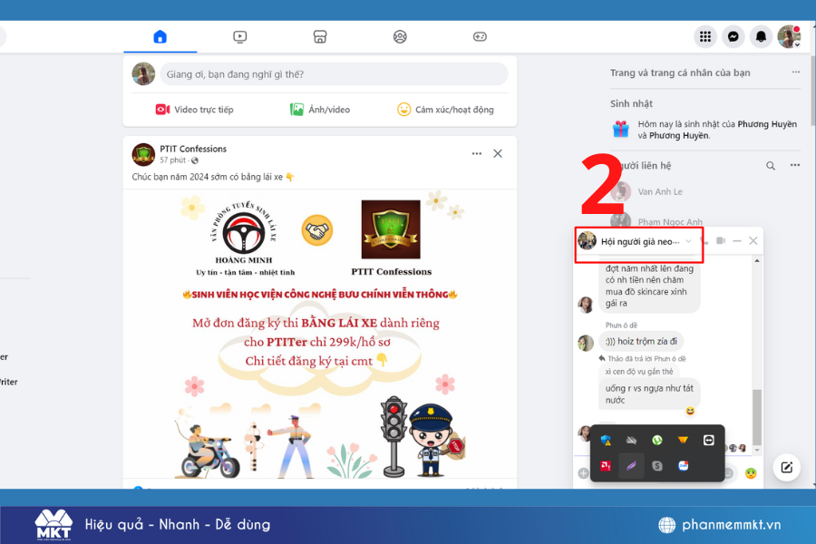 Cách lấy link nhóm messenger trên máy tính