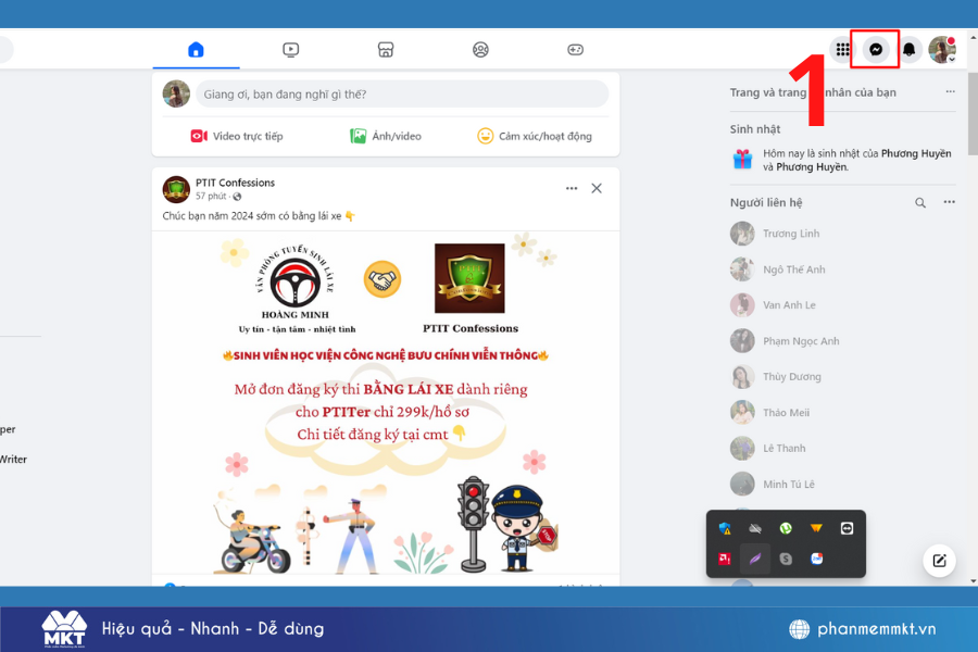 Cách lấy link nhóm messenger trên máy tính